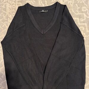 Women’s Black V-Neck Sweater